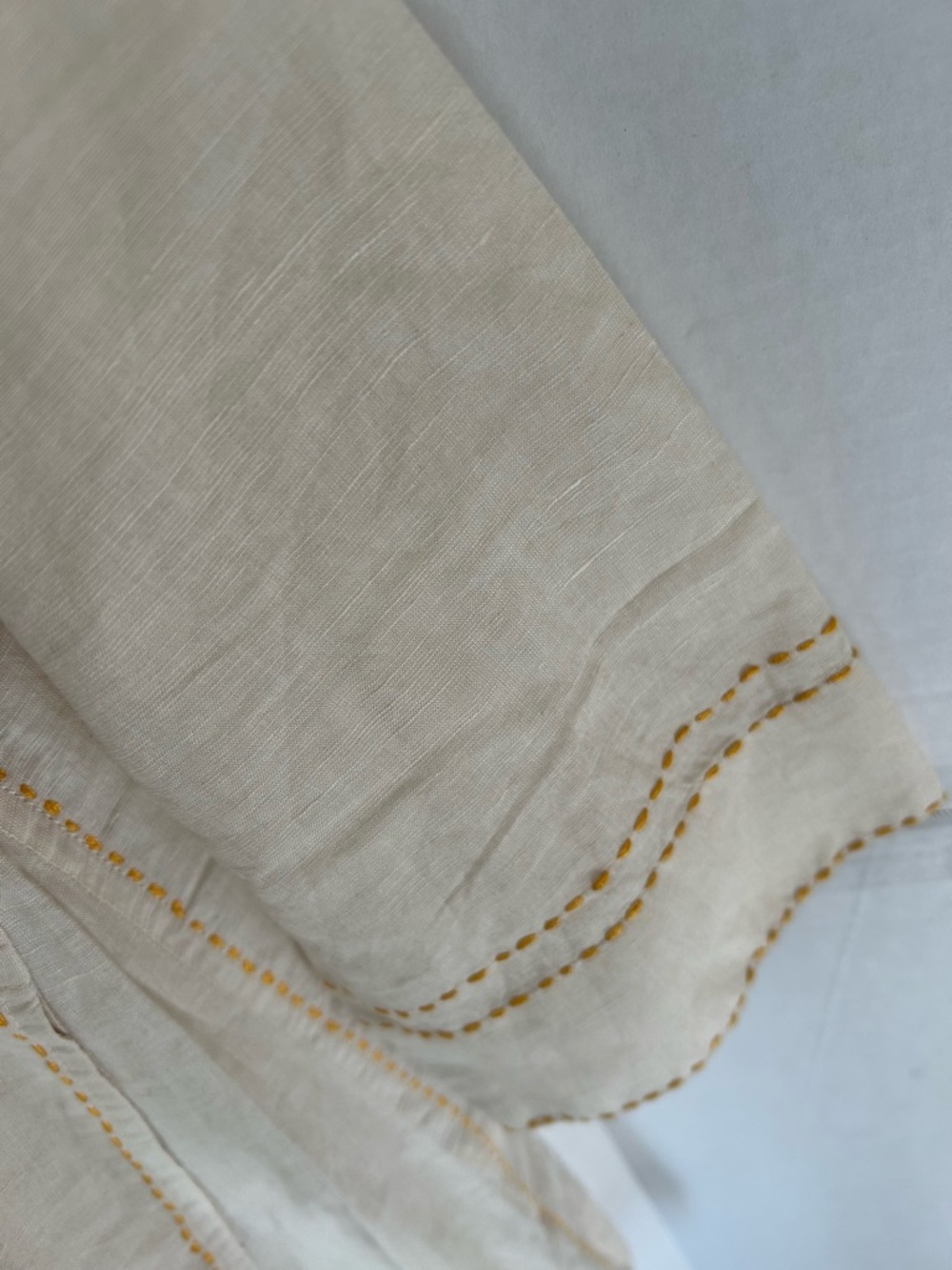 NEW Gudrun Sjödén Embroidered Organic Cotton Blouse Button-Front Tunic Boho Sz S - Picture 5 of 7